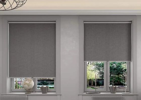 Remote Control Electric Rolling Curtain Intelligent Windproof For Office Living Room