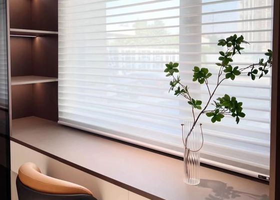 Flexible Adjustable Shangri La Curtains Electric Blackout For Office