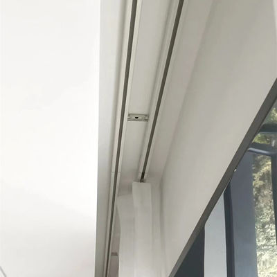Silent Corrugated Folding Smart Home Aluminium Motorised Curtain Track WifiTuya Motor for Bedroom