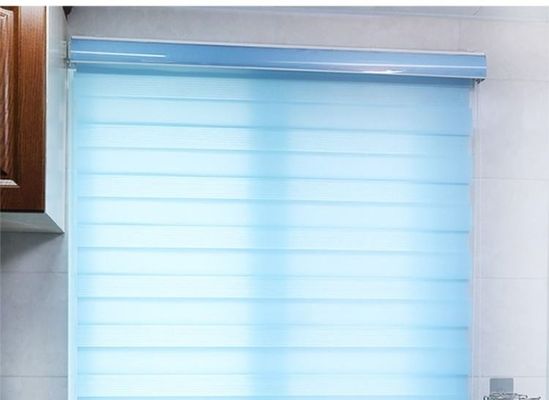 Waterproof Roller Zebra Blinds , Horizontal Roller Shades For Living Room