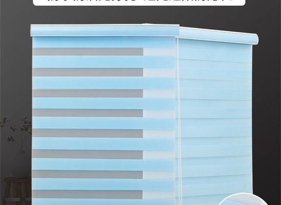 Waterproof Roller Zebra Blinds , Horizontal Roller Shades For Living Room