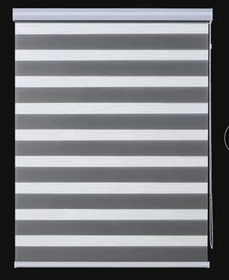 Manual Semi Blind Zebra Fabric Blinds Polyester Material For Office