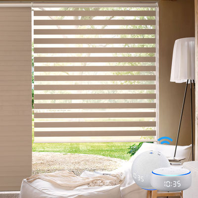 Durable Electric Zebra Blind Curtain Automatic For Office Hotel