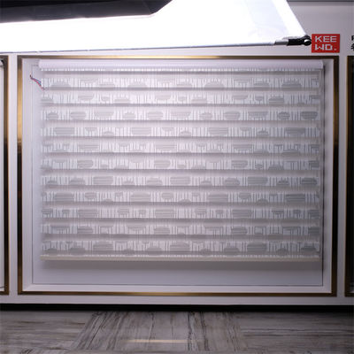 Day And Night Manual Zebra Blind Curtain with Horizontal Pattern