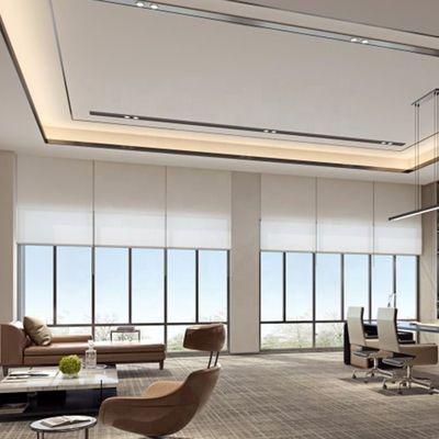 White Color Blackout Roller Window Blinds Waterproof For Kitchen 1.8M Width