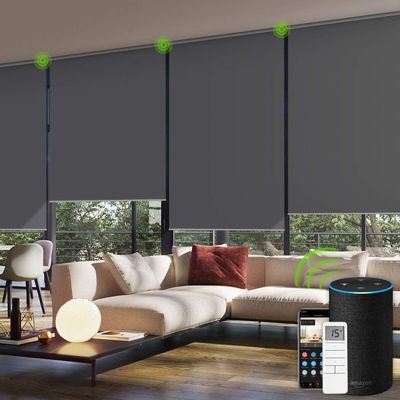 automatic Motorized Curtain Blinds , blackout sunshade roller shades