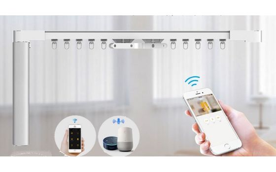 Wholesale Factory Aluminium Heavy Duty Ceiling Tuya Wifi Motor Automatic Smart Electric Curtain Rail Track System