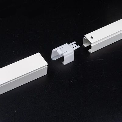 Metal Extendable Curtain Track , Telescopic S Fold Heavy Duty Curtain Rails