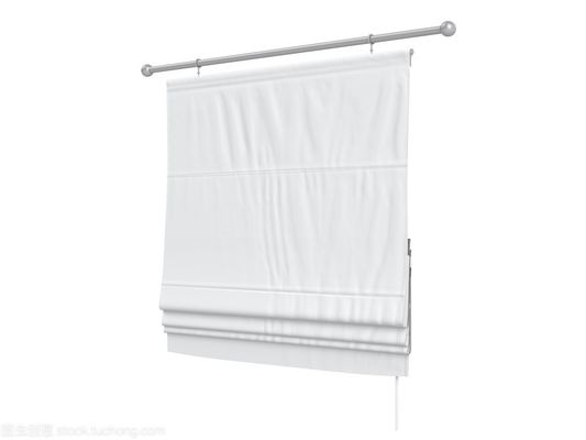 Luxury White Intelligent Window Blinds Electric Windproof For Cafe