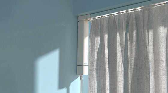 Project Engineering Tuya Wireless Motor Aluminum Corrugated Folding Electric Curtain Track