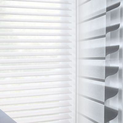 Bedroom Elegant Blinds Shangri La Horizontal Pattern Waterproof