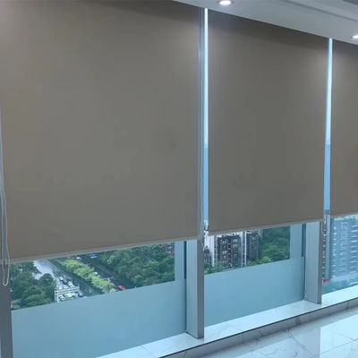 Smart Wifi Remote Control Roller Blinds , Automatic Electric Curtain Blinds For Office