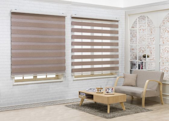 Durable Electric Zebra Blind Curtain Automatic For Office Hotel