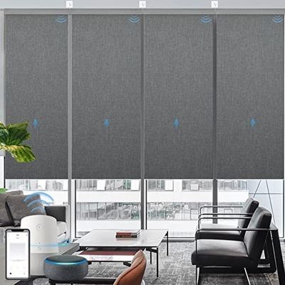 Luxury Cordless Office Window Drapes Double Layers Waterproof OEM