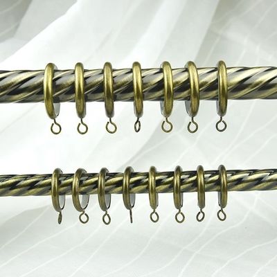 Decor Home Customized Length 28mm Pole Twist Metal Double Curtain Rod And Tracks