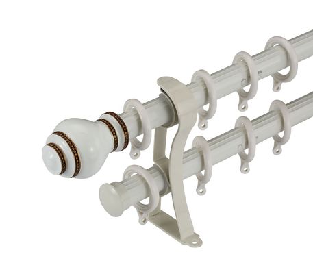32mm thick pole hardware metal aluminum bar complete finished curtain rods with all accessories