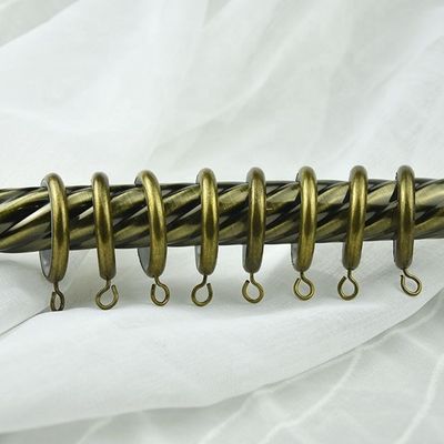 wholesale window decoration bronze Gold Chrome copper sliver metal iron curtain rods set