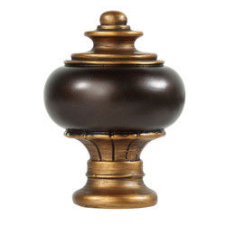 Elegant Heavy Duty Long Curtain Rod Brackets With Round Finials