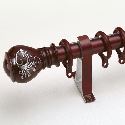 Australia 29mm Wood Products Resin Back Drop Carved Plastic Hardware Pelmet Curtain Pole Aluminum