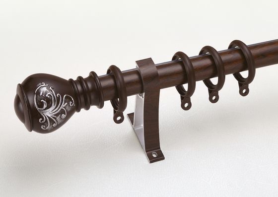 Australia 29mm Wood Products Resin Back Drop Carved Plastic Hardware Pelmet Curtain Pole Aluminum