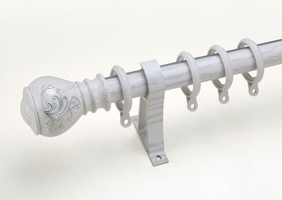 Australia 29mm Wood Products Resin Back Drop Carved Plastic Hardware Pelmet Curtain Pole Aluminum