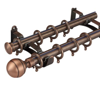 Electroplating Bronze Curtain Pipe Rod Stainless Steel Material For Home Decoration