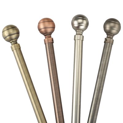 Electroplating Bronze Curtain Pipe Rod Stainless Steel Material For Home Decoration