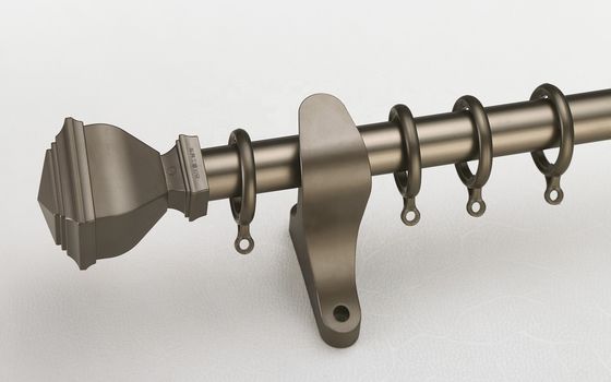 Wall Mount 28mm Aluminum Pipe Double Curtain Rod Holder Image Curtain