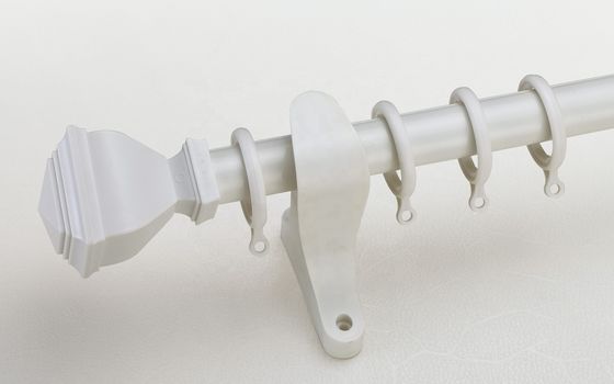 Wall Mount 28mm Aluminum Pipe Double Curtain Rod Holder Image Curtain
