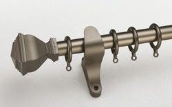 Wall Mount 28mm Aluminum Pipe Double Curtain Rod Holder Image Curtain