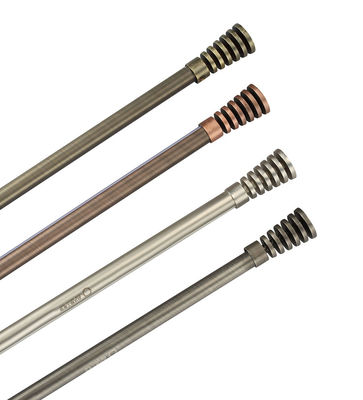 Antique Brass Stainless Steel Extendable Curtain Rods With Curtain Accessories