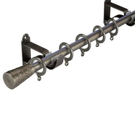 Antique Brass Stainless Steel Extendable Curtain Rods With Curtain Accessories