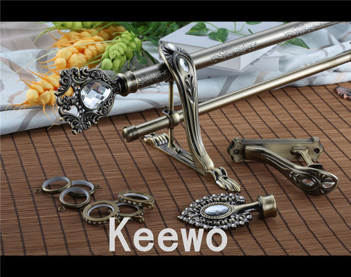 Decoration Classical Designs Anti -Brass Gold Chrome Anti-Copper Sliver Finishing Metal Iron Curtain Rod