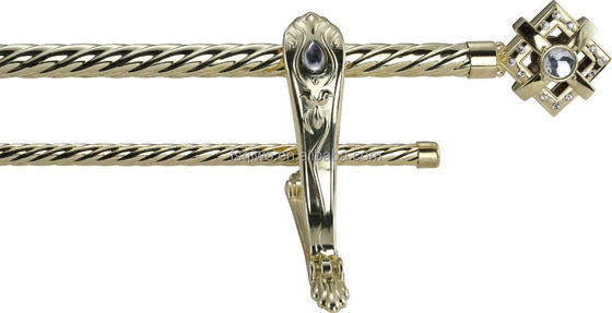 Decoration Classical Designs Anti -Brass Gold Chrome Anti-Copper Sliver Finishing Metal Iron Curtain Rod