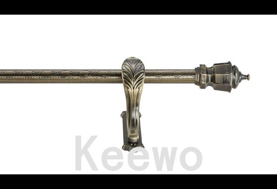 17 years China factory wholesale metal twist curtain rods in curtain poles tracks accessories