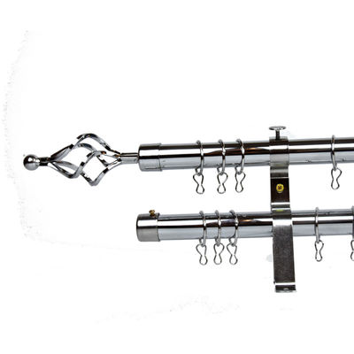 12M hot sale 28mm double-layer retractable curtain rod around the world