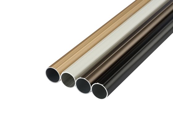 Gold Telescoping Aluminium Curtain Pole Extensible For Home Hotel
