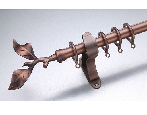 Kenya curtain rod stain round end cap 72&quot; to 144&quot; curtain rod