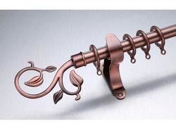 Kenya curtain rod stain round end cap 72&quot; to 144&quot; curtain rod