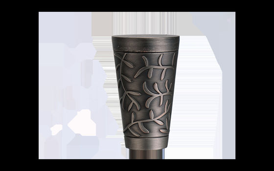 Double Decorative SS Curtain Pipe Rod Black Color With 6 Meters Length