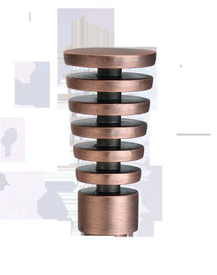 Single Double Curtain Pipe Rod Steel Material Modern Style For Home