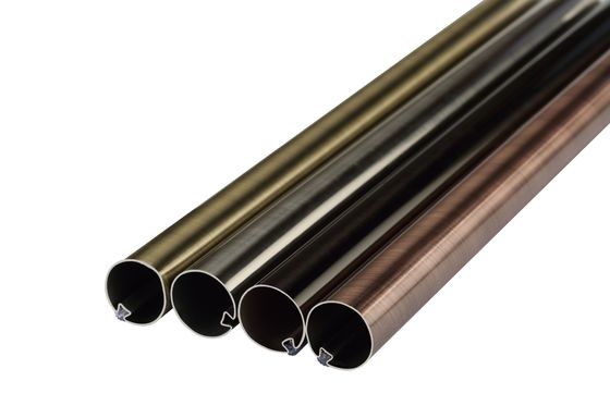 Single Double Curtain Pipe Rod Steel Material Modern Style For Home