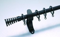 Single Double Curtain Pipe Rod Steel Material Modern Style For Home