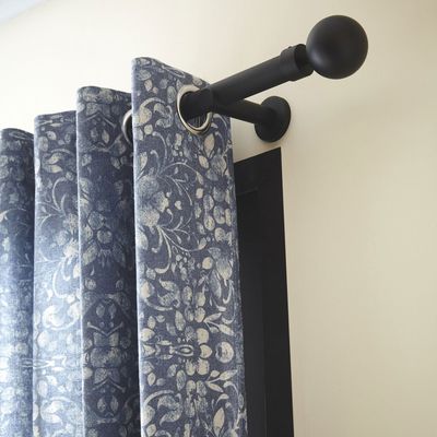 Aluminum Alloy Metal Curtain Rod Sets For Home Window Decoration
