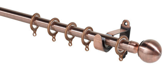 Aluminum Alloy Metal Curtain Rod Sets For Home Window Decoration