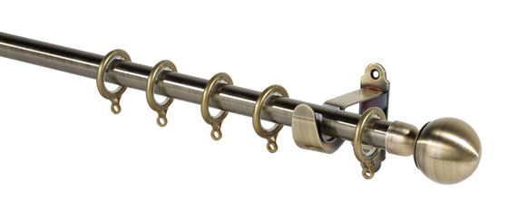 Aluminum Alloy Metal Curtain Rod Sets For Home Window Decoration