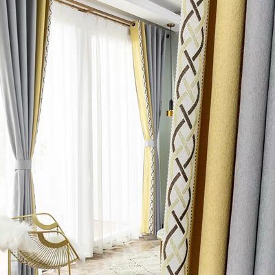 Aluminum Alloy Metal Curtain Rod Sets For Home Window Decoration
