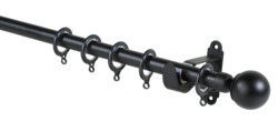 Aluminum Alloy Metal Curtain Rod Sets For Home Window Decoration