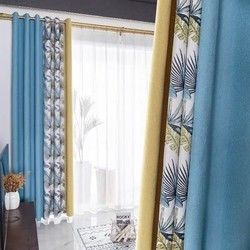 Aluminum Alloy Metal Curtain Rod Sets For Home Window Decoration