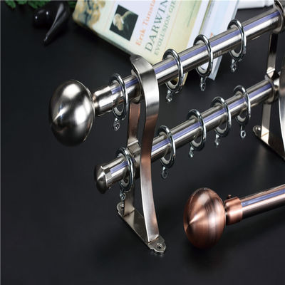 oriental short solid twisted wrought iron wood curtain rods pipes